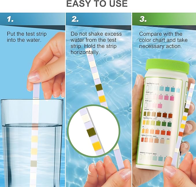 AAwipes Aquarium Ammonia Test Strips 8-in-1 |100 Strips | Quick & Accurate - Image 5