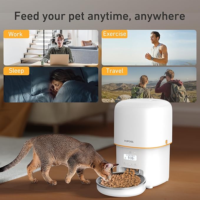Automatic Cat Feeders - 3L Cat Food Dispenser Easy to Use - Image 8