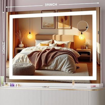 Vanity Mirror with Lights, Dimmable 3 Modes, Memory Function, Smart Touch - Image 2