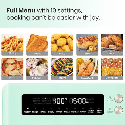 VAL CUCINA Retro Style Infrared Heating Air Fryer Toaster Oven, Extra Large - Image 2