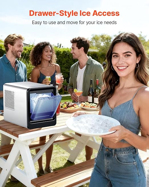 VEVOR Countertop Ice Maker, 33 lbs per Day, Self-Cleaning Portable Machine - Image 4