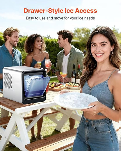 VEVOR Countertop Ice Maker, 33 lbs per Day, Self-Cleaning Portable Machine - Image 4