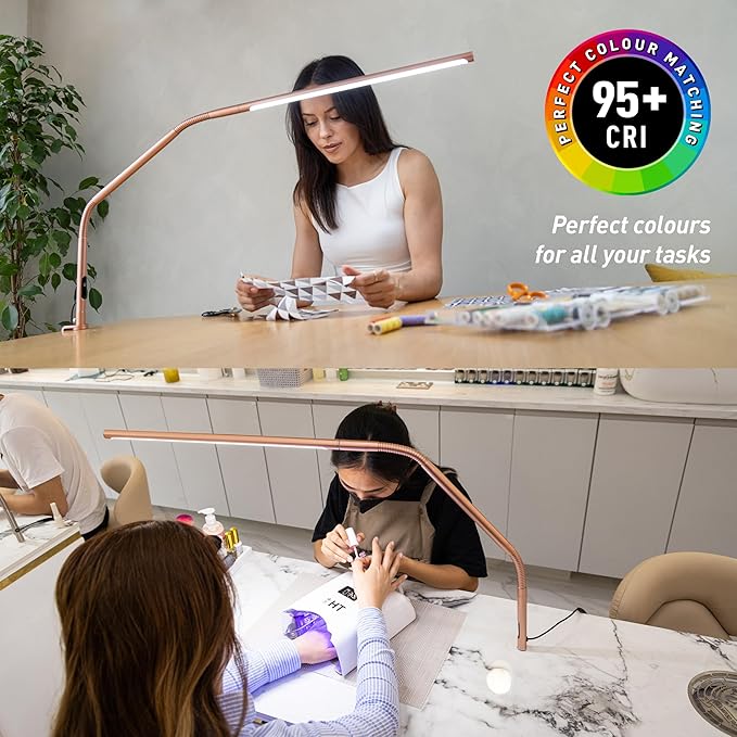 Daylight Slimline 4™ LED Table Lamp in Rose Gold - Image 3