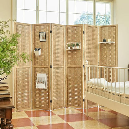 Pegboard Display, 5.6Ft Portable Freestanding Wall Organizer Wooden Room - Image 8