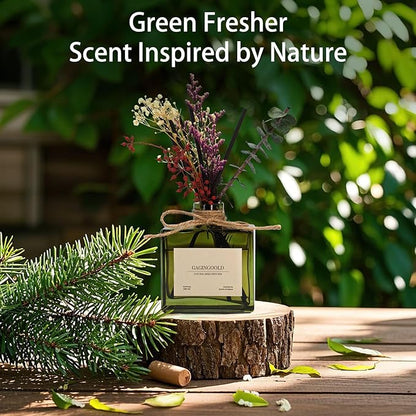 Reed Diffuser, 6.09 oz Earthy Sandalwood Scent Diffuser - Image 4