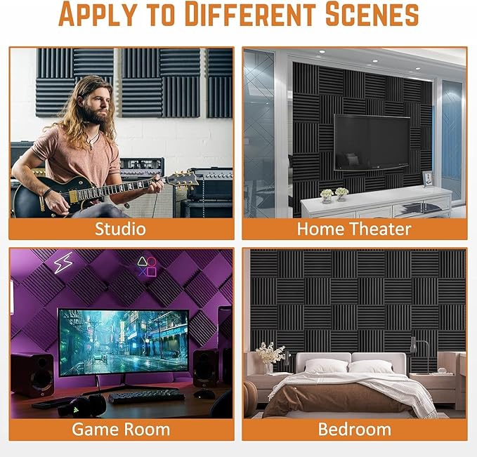 Saiqiang Acoustic Foam Panels Sound Absorbing 12 Pack - Image 5