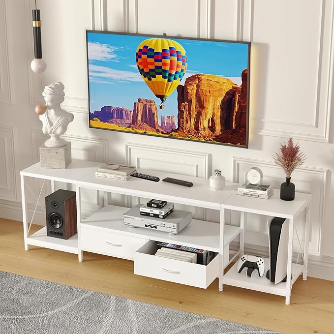 GYIIYUO TV Stand with Fabric Drawers by GYIIYUO