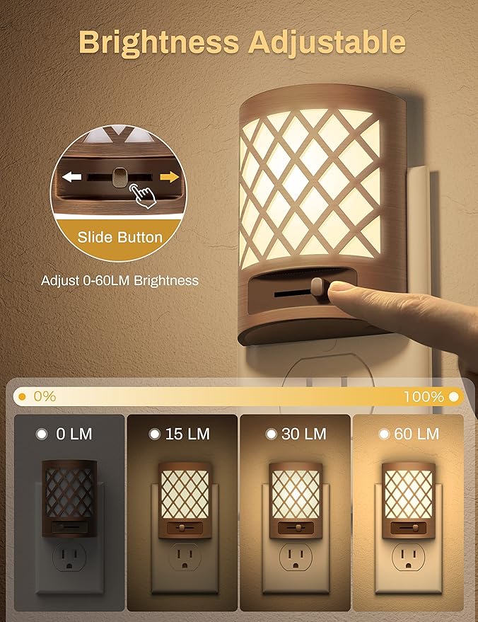 DORESshop Night Light, Night Lights Plug Into Wall, Plug in Night Light - Image 3