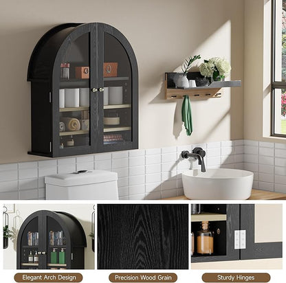 HOACT Arch Bathroom Wall Cabinet - Image 4