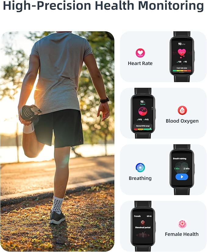 Parsonver Fitness Tracker with Step Counter/Calories/Stopwatch, Health Activity - Image 3