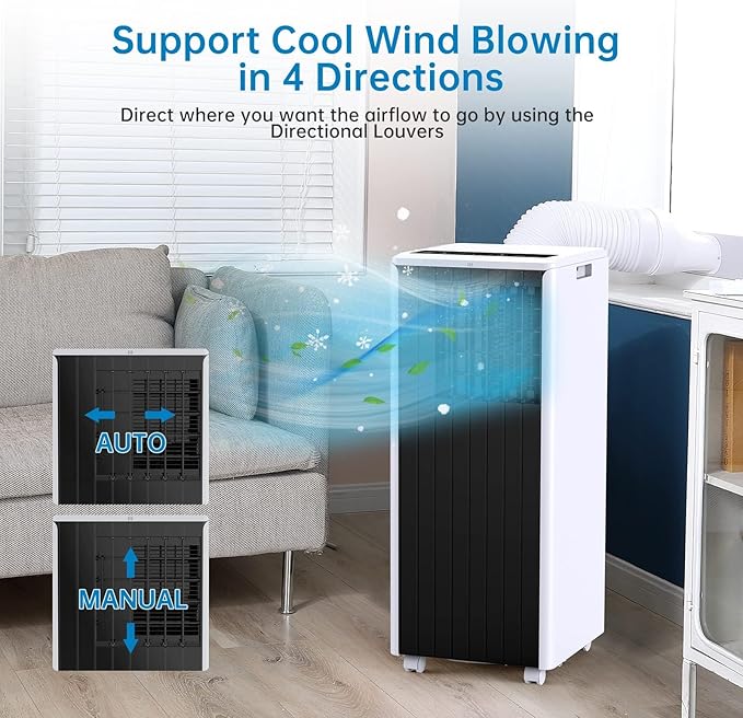 8000 BTU Portable Air Conditioner, Portable AC Unit - Image 4