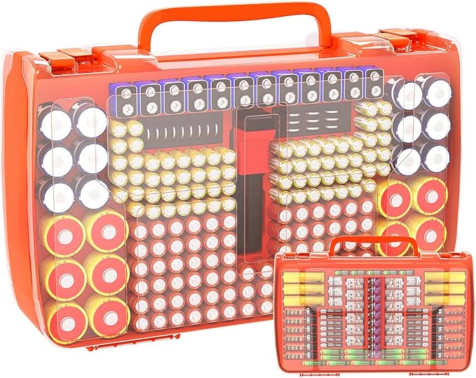 Battery Organizer Storage Holder Box Case by APTBYTE