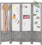 Wnutrees 4 Panel Gridwall Display, Portable Freestanding Display Board by Wnutrees