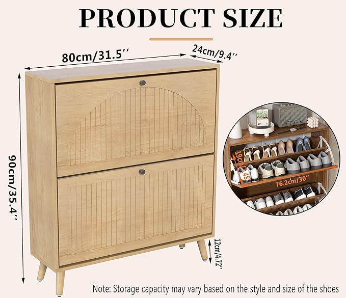 Shoe Storage Cabinet for Entryway - Image 2