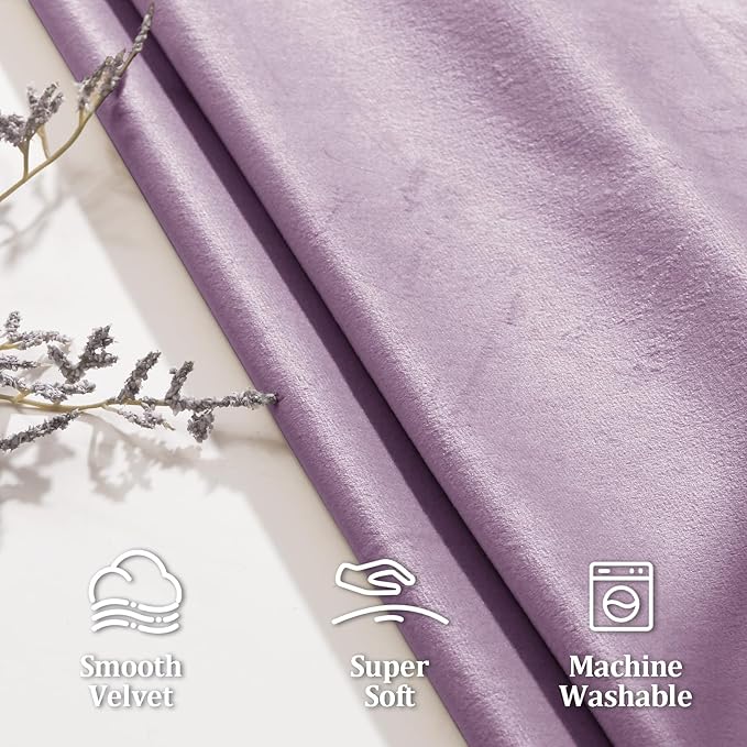 JIUZHEN Velvet Blackout Curtains - Image 3
