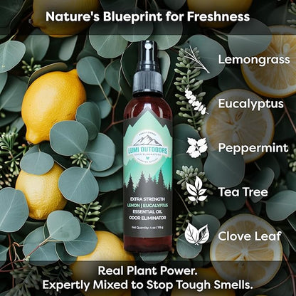Lumi Outdoors Natural Shoe Deodorizer Spray and Foot Powder Bundle - Image 7