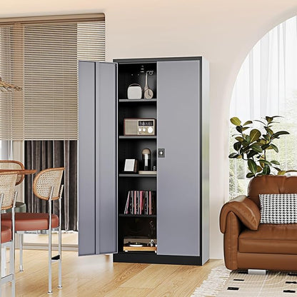 Metal Storage Cabinet-72” Tall Steel File Cabinets - Image 9