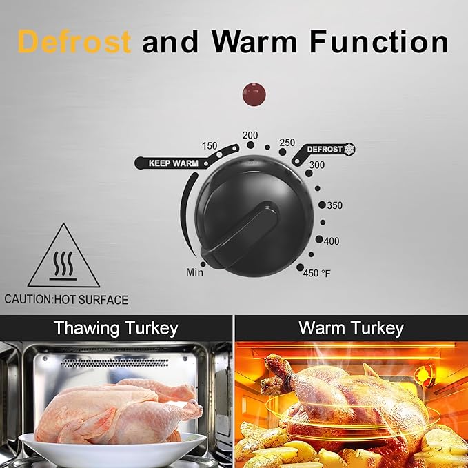 Sunvivi 22lb 18-Quart Roaster Oven, Electric Roaster Oven - Image 7