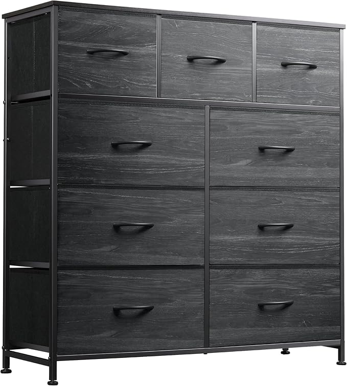 WLIVE 9-Drawer Dresser, Fabric Storage Tower by WLIVE