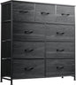 WLIVE 9-Drawer Dresser, Fabric Storage Tower by WLIVE