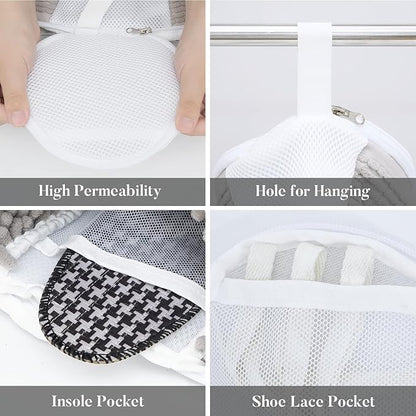 4Pcs Reusable Laundry Shoe Bag for Washer and Dryer, 2024 New Shoe Cleaning Bag - Image 3