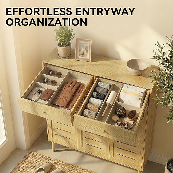 47" Shoe Storage Cabinet with Drawers - Image 3