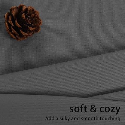 JIUZHEN Dark Grey Blackout Curtains - Image 6
