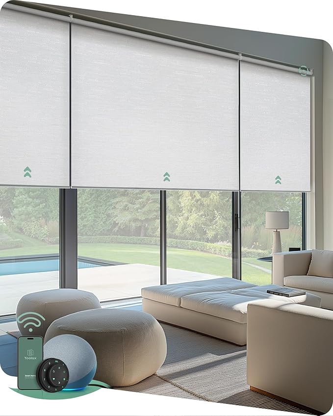 Yoolax Smart Coupled Roller Shades Compatible by Yoolax