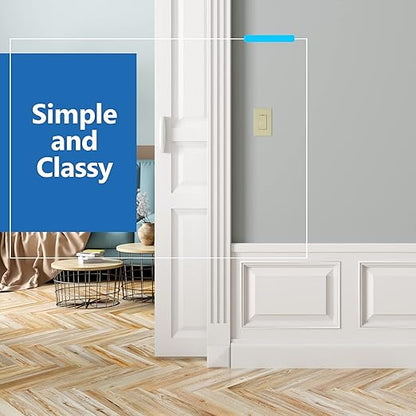 LIDER Minimalist Design Matte Finish Lighted 4-Way Decorator Light Switch - Image 7
