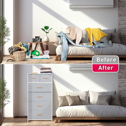 Mifuro Tall Dresser for Bedroom, Vertical Storage Organizer Tower - Image 6
