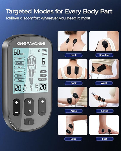 KingPavonini 3-in-1 TENS Unit Muscle Stimulator - Image 3