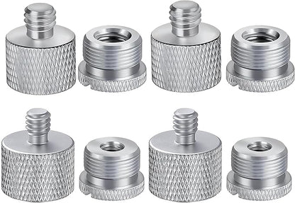IXTECH Mic Stand Adapter Set 8 pieces Metal Microphone Stand Screw Thread by I-XTECH
