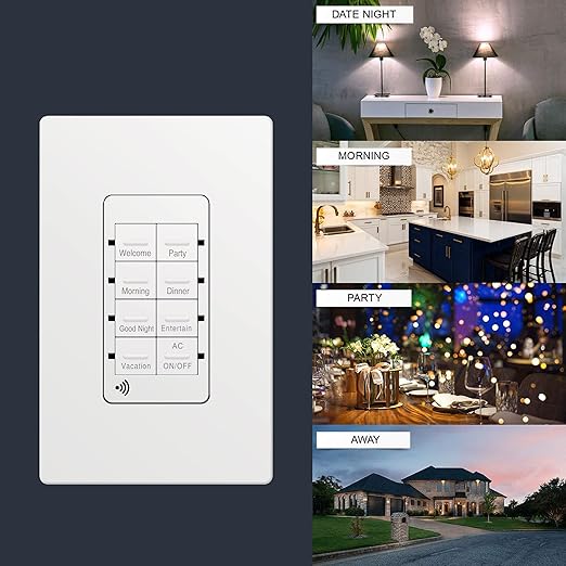 TOPGREENER Smart Light Switch Wi-Fi Scene Controller, 8-Button Programmable - Image 7