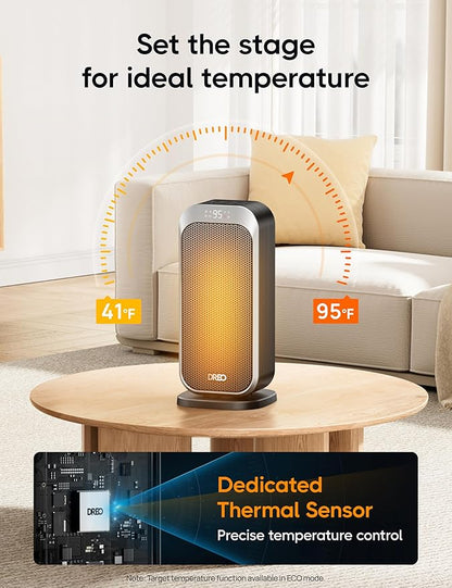 DREO Quiet Space Heater, 1500W Portable Heaters - Image 7