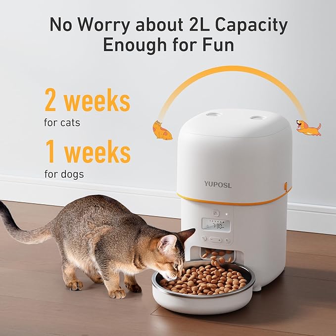 Automatic Cat Feeders - 2L Cat Food Dispenser Easy to Use - Image 8