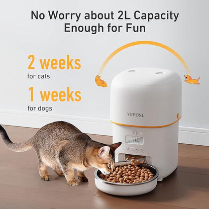 Automatic Cat Feeders - 2L Cat Food Dispenser Easy to Use - Image 8