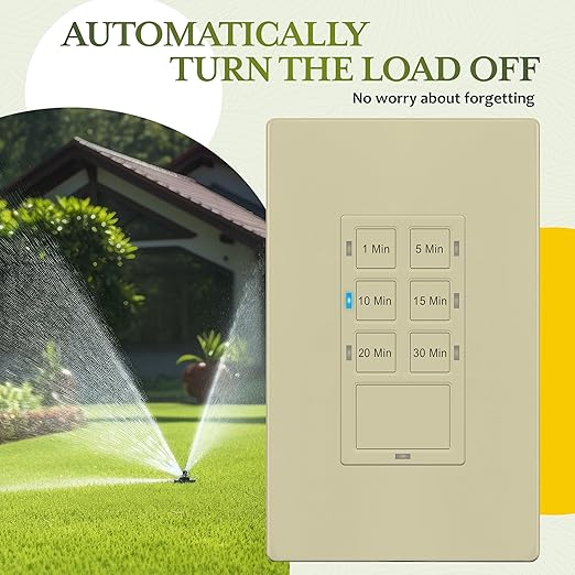 TG Countdown Timer Switch for Bathroom Fans and Household Lights, - Image 4