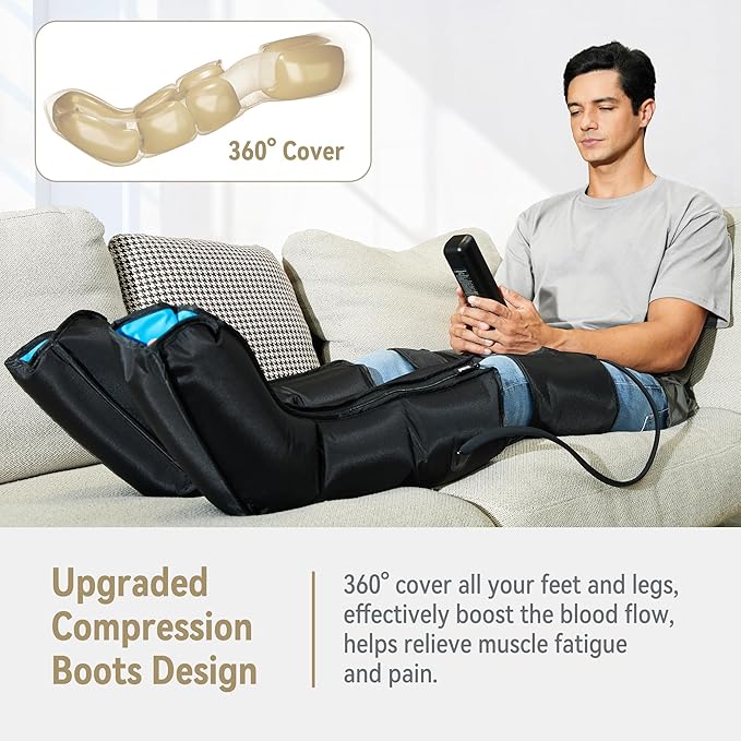 FIT KING Air Compression Leg and Foot Boots Massager - Image 2