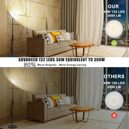 marctronic Upgraded Torchiere Floor Lamp, 36W 3600LM Super Bright LED Floor Lamp - Image 2