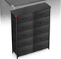 Curved Profile Dresser for Bedroom, Chest of Drawers, 10 Storage Drawers by Sonharlar