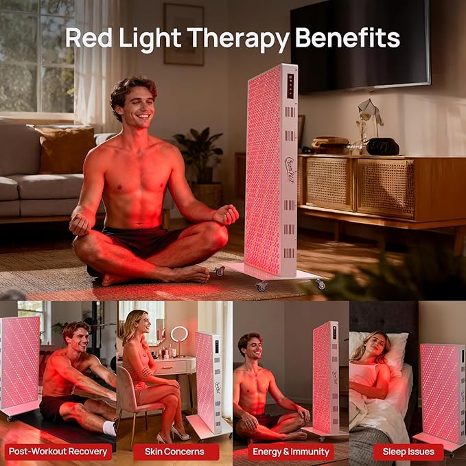 Red Light Therapy Panel for Body, 7 Wavelengths, 2900 W Near‑Infrared Light - Image 4