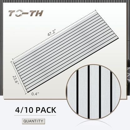 TO-TH Wood-Look Acoustic Wall Panels, 10 Pack 47.2” x 23.6” Sound Panels - Image 8