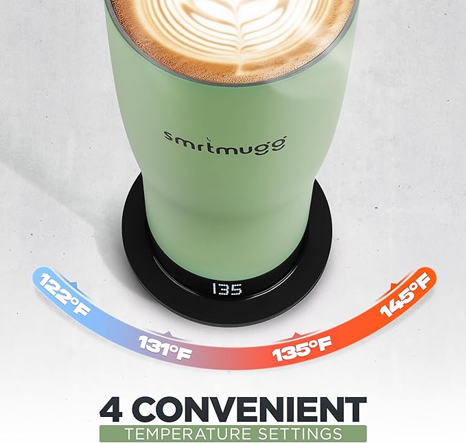 X Heated Coffee Mug 19 oz., 8 Hour Battery Life, Self-Heating, Adjustable Temp - Image 6