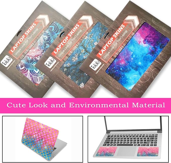 Laptop Skin Sticker Decal, Decorative Waterproof Removable, Mermaid Scale - Image 5