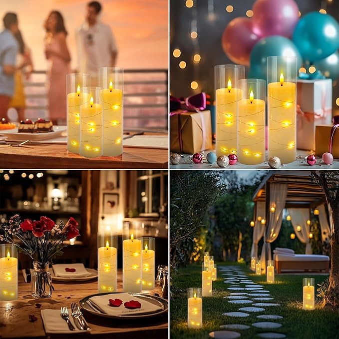 24 Pack Christmas Decoration Flickering Flameless Candles, Battery Operated - Image 5