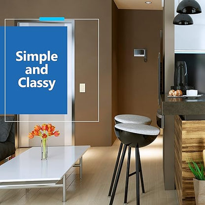 LIDER Minimalist Design Matte Finish Lighted Decorator Switch, Frameless Paddle - Image 6