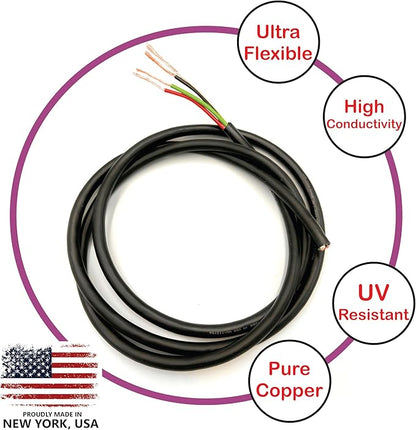 NATIONAL Wire & Cable – 10 AWG 4-Conductor Premium Copper Wire, 25 ft, Stranded - Image 5
