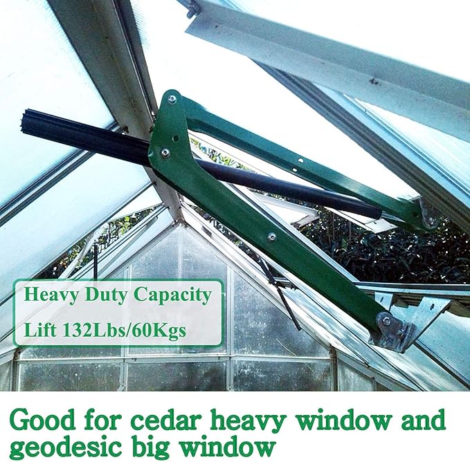 BIBISTORE 132 Lbs Capacity Heavy Duty Automatic Greenhouse Vent Opener Solar - Image 2