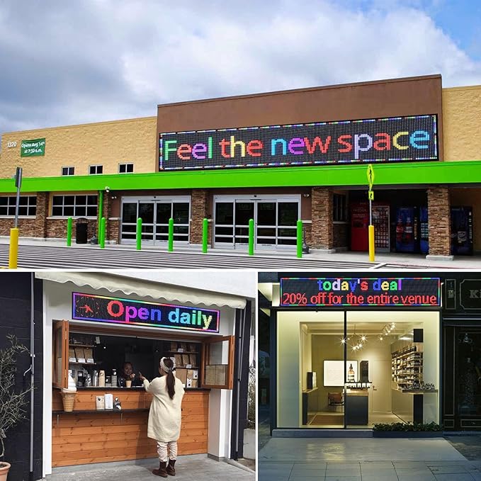 P10 77"X14"Programmable Led Sign Custom Scrolling Outdoor Digital Display Signs - Image 4