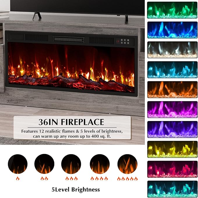 Lemberi Fireplace tv Stand - Image 4
